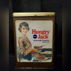 Vtg Pillsbury Hungry Jack Pancake Tin